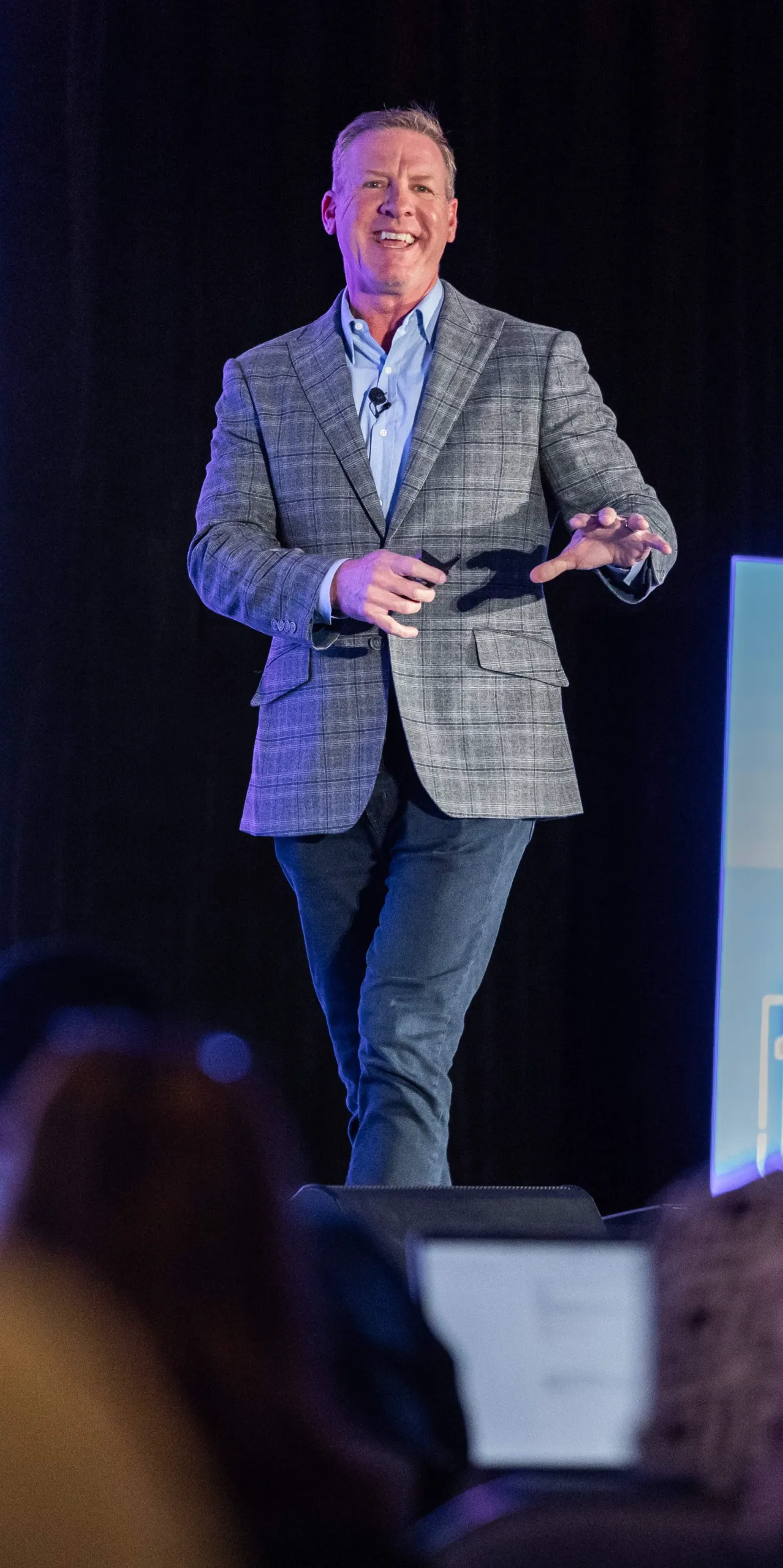 Jeff Bloomfield on stage