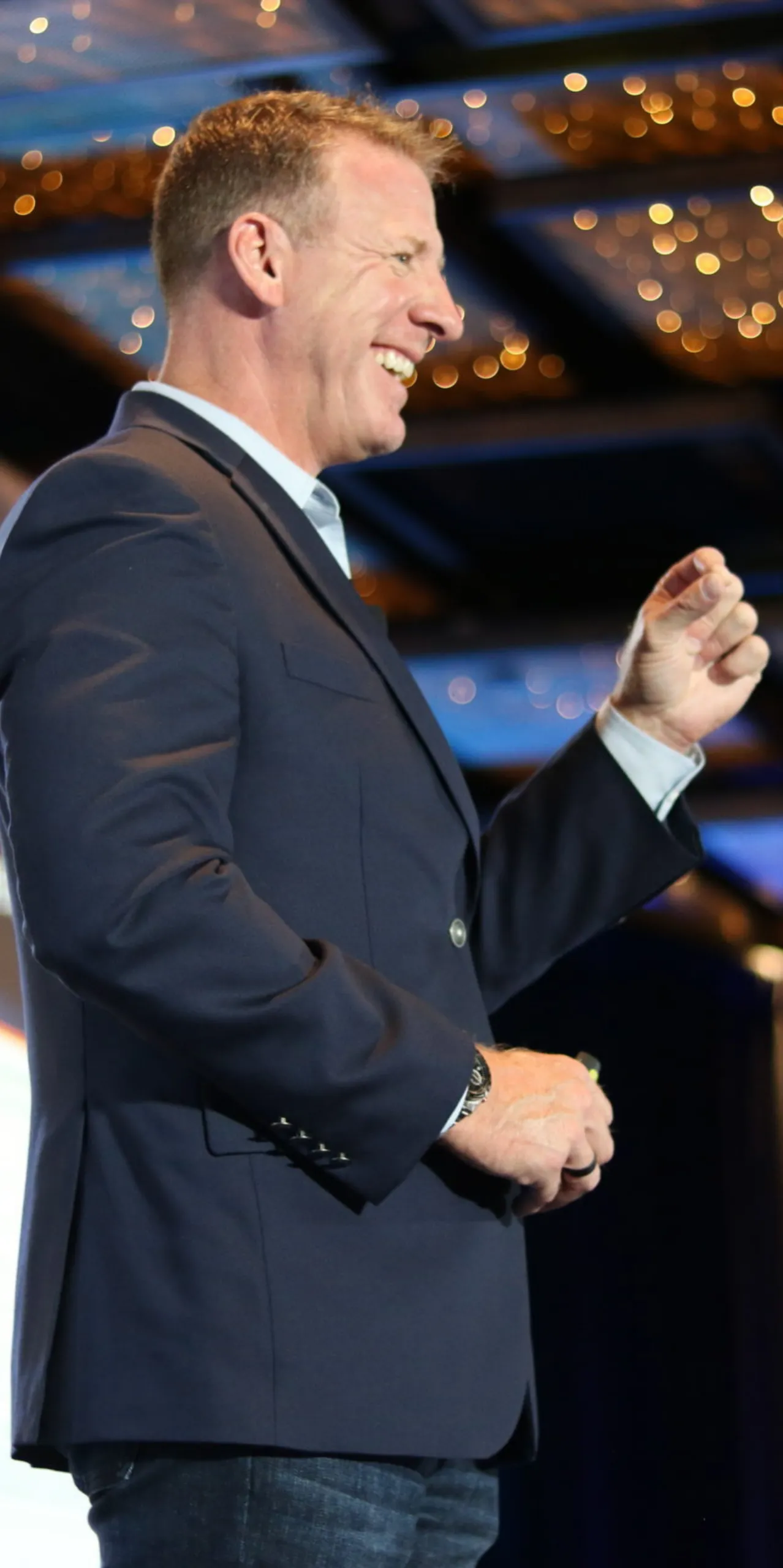Jeff Bloomfield on stage